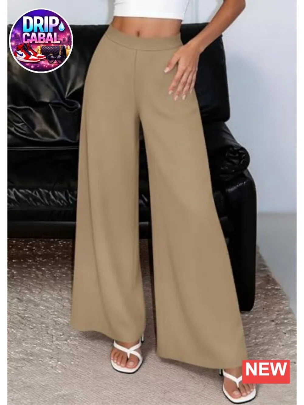 Palazzo Pants for Women, High Waist Wide Leg Trousers, Flow Business Casual